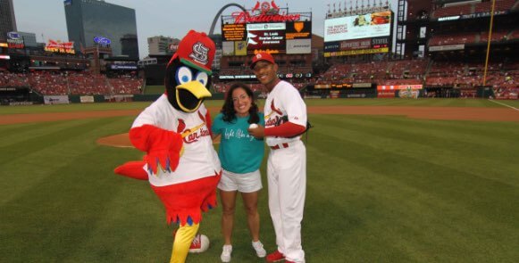Ovarian Cancer Awareness Busch Stadium